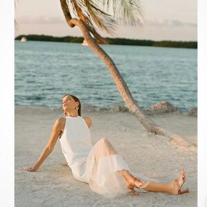 Anthroplogie Geisha Designs Sleeveless Tulle Dress NWT Size Large $378